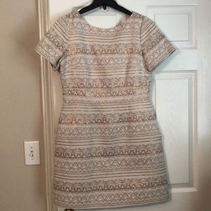 Vince Camuto /Cream and Gold  Dress Sz. 12